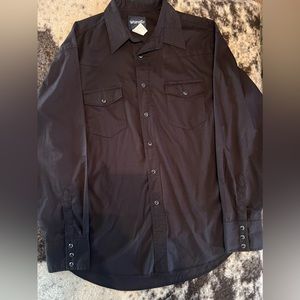 Men’s wrangler pearl snap size large